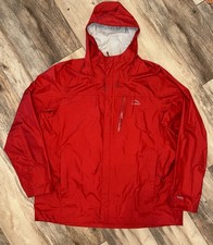 L.L. Bean Trail Model RainTek O2 Jacket Mens 2XL Red Hooded Waterproof Shell Men's Raincoat price