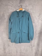 L.L. Bean Men's Medium Tall  Gore-tex Stowaway Raincoat Teal Hoodie Vintage Men's Raincoat price