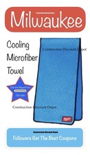 Milwaukee 48-73-4541 Cooling Microfiber Towel UPF 50+ Machine Washable Reusable Towel Machine price