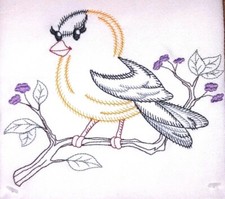 GOLDFINCH MACHINE EMBROIDERED FLOUR SACK DISH TOWEL Towel Machine price