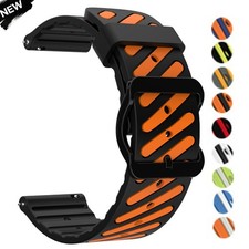 Outdoor Sports Bi-Color Silicone Watch Band Universal 22mm Smartwatch Accessory Smartwatch Accessory price