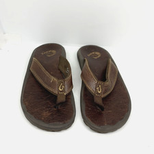 Olukai Kids Sandals Slippers Flip Flops Boys 13C/1Y M Eur 32.5 Leather Upper Boys' Slippers & Sandals price