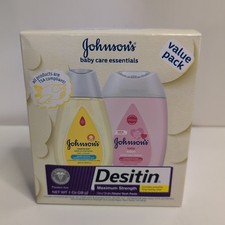 Johnson's Baby Care Essentials Gift Set Value Pack w/ Desitin Rash Paste Baby Care Set price