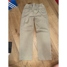 Cat & Jack Boys Khaki Straight Chino Pants Tan School Uniform Size 10 Boys' Pants price