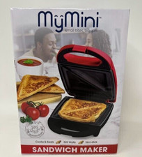 Nostalgia My Mini Personal Electric Sandwich Maker Red Brand NEW Sandwich Makers price