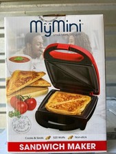 Nostalgia MyMini Sandwich Maker Brand New In Box Red in Color Sandwich Makers price