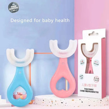 2 pc Children Kids Toothbrush U-shaped Brush Oral Teeth Cleaner Baby 2-12 Year Baby Toothbrush price