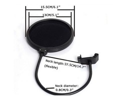 Studio Microphone Wind Screen Pop Filter Mask Shield Double Layer Studio Microphone price