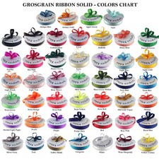 Grosgrain Ribbon 1/4", 3/8", 5/8", 7/8". 1.5" 50 Yards Roll Bulk 40 Colors Ribbons price