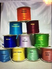 1/8"  SATIN RIBBONS- 5 - 10 YARDS- 29 COLORS Ribbons price