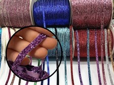 Glitter Velvet Ribbons 5 Yards/4.5 Meters- 6 mm/1/4" Single Sided Finished Edges Ribbons price