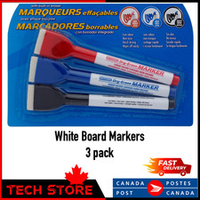 Studio Dry-Erase Markers with Built-In Eraser 3 pcs Whiteboard Stationery Office Whiteboard Marker price