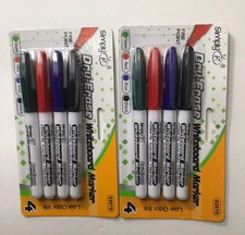 2 SET OF 4 COUNT SIMPLY A+ DRY-ERASE WHITEBOARD MARKERS, FINE POINT, NON TOXIC Whiteboard Marker price