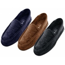 Men's Corduroy Eva House Slippers Shoes Blue Brown Black Sizes 9-13 - New Men's Slippers price