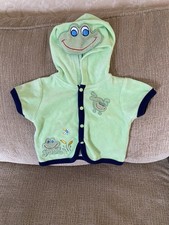 Bath Or Beach Cover Up Sz 18 Months Euc.. Green With Cute Frog Appliqués Baby Swimsuit price