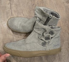 Kids Girls Blowfish Size 2 Grey Gray Side Zip Booties Shoes Boots Girls' Boots price