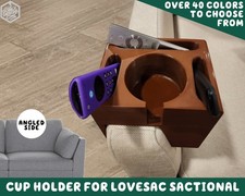 Cupholder for Lovesac Sactionals with Angled Sides | Cup Phone Remote Holder Side Table price