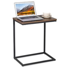 C Shaped Side Table 25.1'' H Durable Laptop End Table for Living Room Bedroom Side Table price