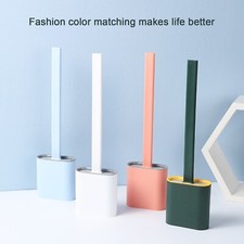 Bathroom Cleaning Brush Silicone Bristles Toilet Brush With Holder Creative Toilet Brush price