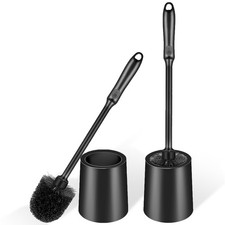 Toilet Brush and Holder 2 Pack with Long Handle - Non-Slip Grip Toilet Bowl Toilet Brush price