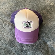 Peanuts Purple and White Pickleball Hat Women's Beanie price