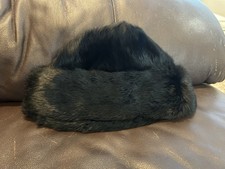 Black Rabbit Fur Hat Women's Beanie price