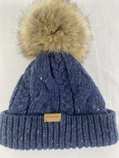 Pendleton Beanie Hat Women’s Navy Blue Speckled Cable Knit EUC Women's Beanie price