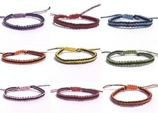 Adjustable Handmade Wax Cord Surf Anklet Friendship Bracelet Mens Womens Anklet price