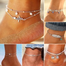 Fashion Simple Heart Infinity Evil Eye Feet Jewellry Foot Wear Anklet For Women Anklet price