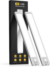 MCGOR 10inch Under Cabinet Lighting, 2 Pack Rechargeable Motion Sensor Light Cabinet price