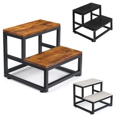 2 Tier Step Stools for Adults Kids, Heavy Duty Steel & Sturdy Wide Pedal, 500lb Bar Stool price