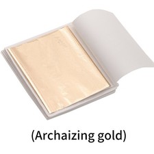 Leaf Foil Sheets Gilding Art Craft Metallic Transfer Decorative Painting 8x8.5cm Gold Leaf Paint price