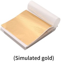 Leaf Foil Sheets Gilding Art Craft Metallic Transfer Decorative Painting 8x8.5cm Gold Leaf Paint price