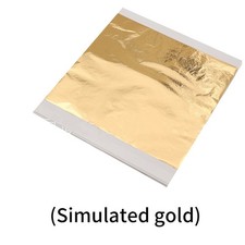 Leaf Foil Sheets Gilding Art Craft Metallic Transfer Decorative Painting 14x14cm Gold Leaf Paint price