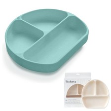 Baby Silicone Suction Plate Divided Toddler Feeding Tray BPA Free Platinum Feeding Plate price