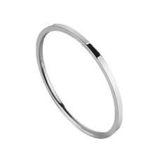 1mm Thin Plain Silver Gold Plated Stainless Steel Ring Wedding Band Size 3-10 Silver Wedding Band price