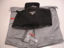 Men's Women's Prada Logo Re-Nylon and Saffiano Black Leather Belt Bag Fanny Pack Men's Belt Bag price