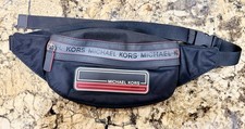 “Michael Kors Men’s Belt Bag Sling Crossbody Waist Pack Black Red” Men's Belt Bag price