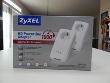 ZyXEL 1000 Mbps HD Powerline Adapter 2-port Gigabit - Model PLA5256 2 Units NIB Powerline Adapter price