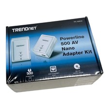 New TRENDnet TPL-406E2K Powerline 500 AV Nano Adapter Kit 🔥Fast Shipping🔥 Powerline Adapter price