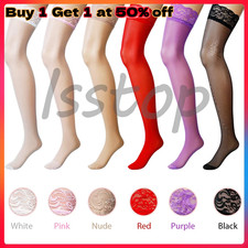 Lady's Lace Top Stay Up Stockings Thigh-High Sheer Pantyhose Stockings For Women Pantyhose price