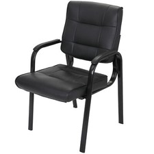 Pro Leather Guest Chair Reception Waiting Room Office Desk Side Chairs Classic Office Visitor Chair price