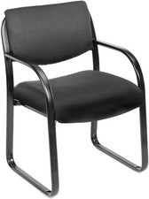 Boss Office Products Black Guest Chair With Sled Base - Model B9521-BK - 275 Lb Office Visitor Chair price