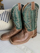 Justin Women's Bent Rail Kennedy Western Boots Size 8 Green And Brown Women's Boots price