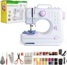 Portable Min Sewing Machine for Beginners with 12 Built-in Stitches, 2-Speed Con Sewing Machine price