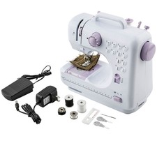 Small Auto Sewing Machine Electric Crafting Mending w/12 Built-In Stitches QME Sewing Machine price