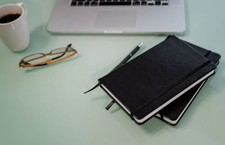 Hard Cover Lined/Dotted Journals 2 Pack Black Leather Notebooks- Thick Diary Hardcover Notebook price