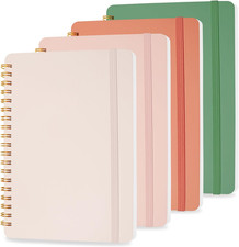 4 PCS Small Spiral Notebook 5x7, Spiral Journal Notebook, Notebooks for Work, No Hardcover Notebook price