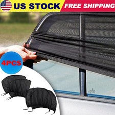 4Pcs Car Window Screen Mesh Cover Privacy Mosquito Bugs Net Sun UV Protection Baby Mosquito Net price