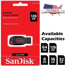 Sandisk 16GB 32GB 64GB 128GB Cruzer Blade Flash Drive Memory Stick USB Lot Pack Flashes price